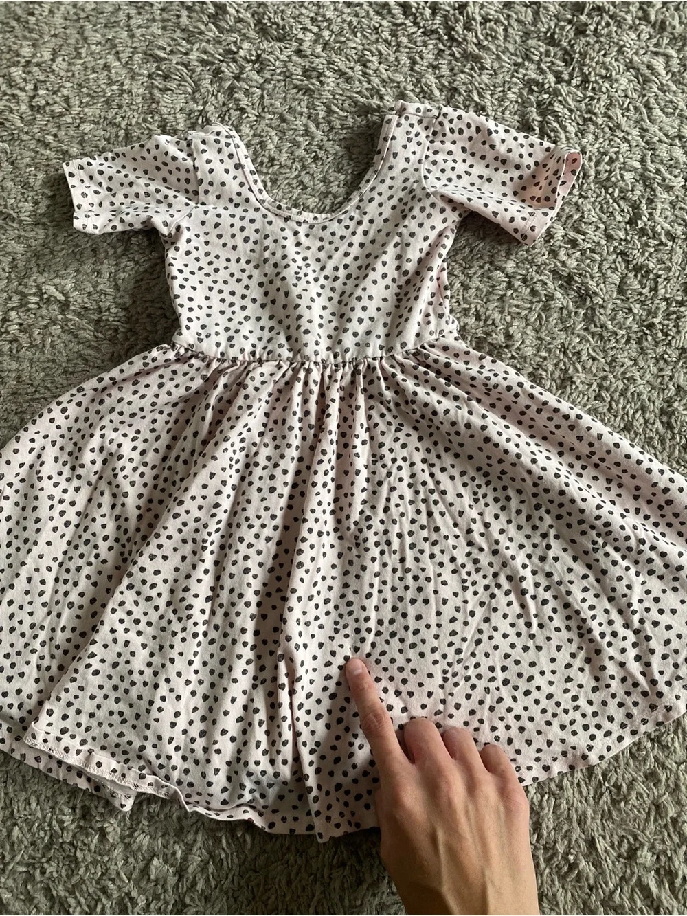 Pink polka dot Alice and Ames swing dress